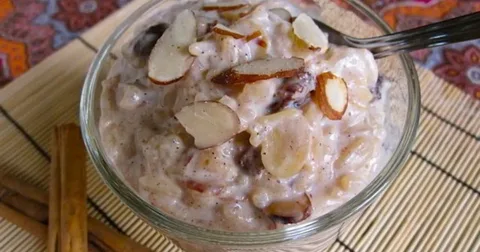 Almond Rice Pudding